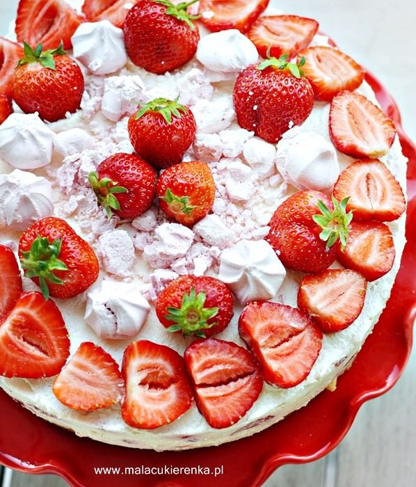 Tarta de queso y fresas fácil, sin horno 2