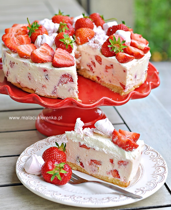 Tarta de queso y fresas fácil, sin horno 2