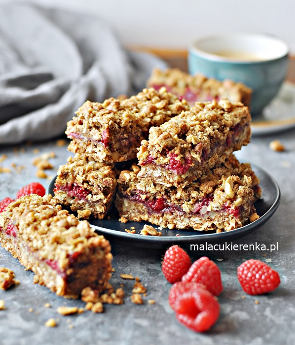 Barritas de avena con frambuesas super fáciles y deliciosas 1